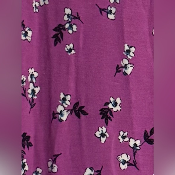 Lane Bryant Purple Floral Tank Top - Picture 3 of 4